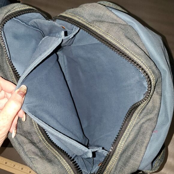 G-Star Raw Originals Blue Denim Notebook Vintage Y2K Bag Backpack - Picture 5 of 15